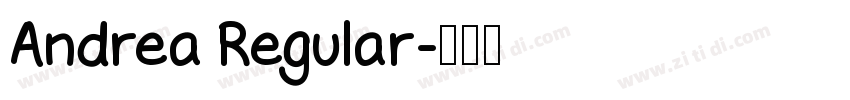 Andrea Regular字体转换